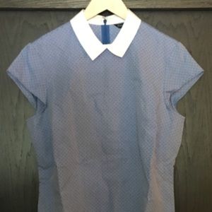 Gently Used Brooks Brothers Peter Pan collar Top